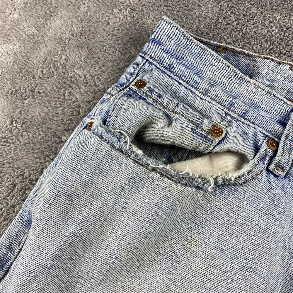 Levis‎ 550 Relaxed Fit Jeans Mens 42x28 Blue Light Wash High Rise - Picture 9 of 16